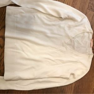 COPY - Everlane Ivory v sweater size small. Cashmere